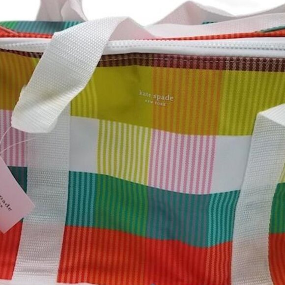 kate spade Handbags - NWT Kate Spade Cooler Bag Rainbow Plaid